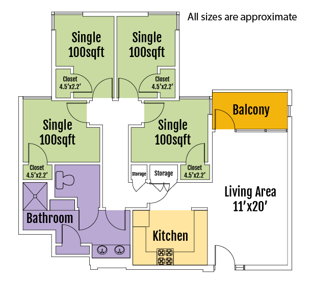 Bates Apartment Floorplan